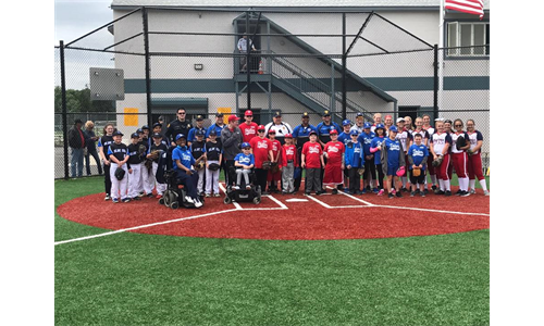 GT Blue Sox 11U with Field of Dreams Players